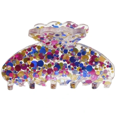 By Stær LULU Hair Clip Small - Confetti Blue/Purple