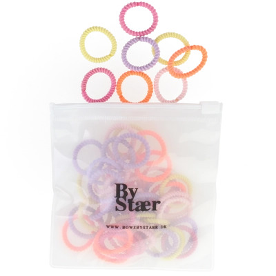By Stær Mini Hair Elastics 50 Pieces - Mix 17