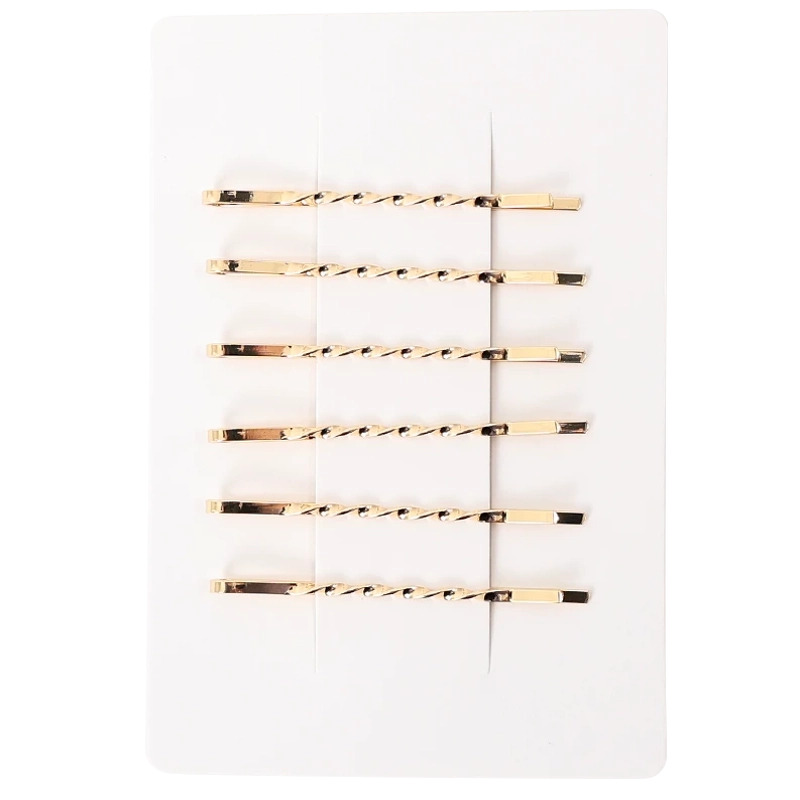 NICMA Styling Golden Hair Pins 6-pack - Basic