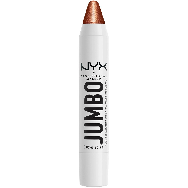 Se NYX Prof. Makeup Jumbo Multi-Use Face Stick 2,7 gr. - 06 Flan hos NiceHair.dk