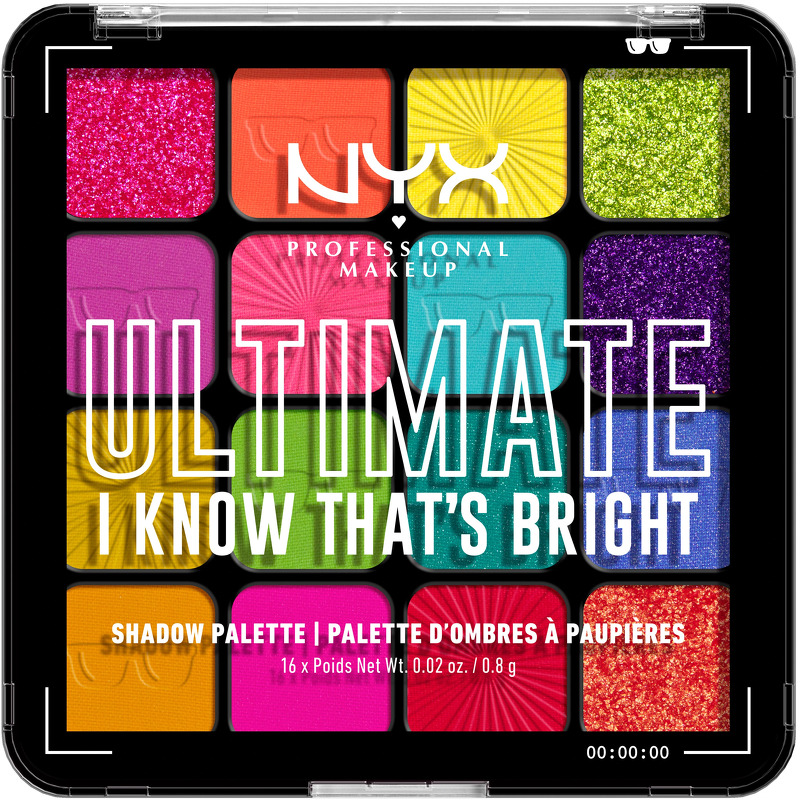 NYX Professional Makeup Ultimate Shadow Palette 16 x 0,8 g - 04W I Know That's Bright
