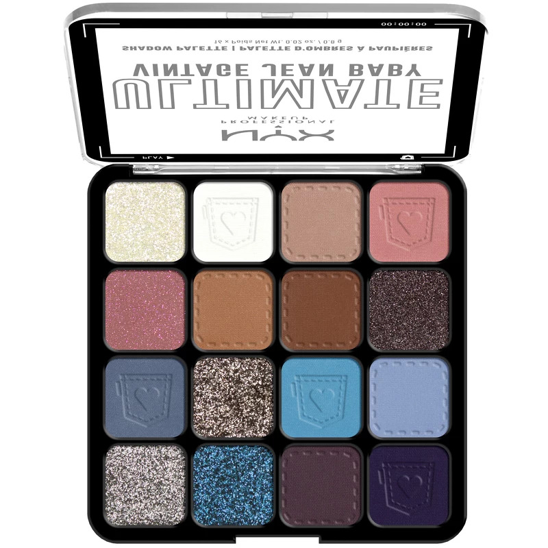 16: NYX Prof. Makeup Ultimate Shadow Palette 16 x 0,2 gr. - 01W Vintage Jean Baby