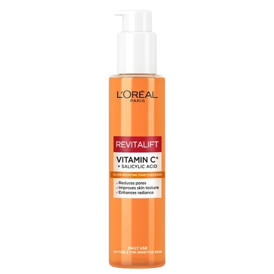 L'Oréal Paris Revitalift Vitamin C + Salicyclic Acid Glow-Boosting Foam Cleanser 150 ml