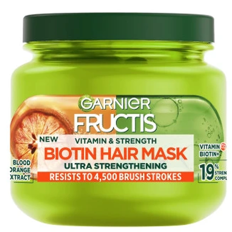 Se Garnier Vitamin & Strength Mask 320 ml hos NiceHair.dk
