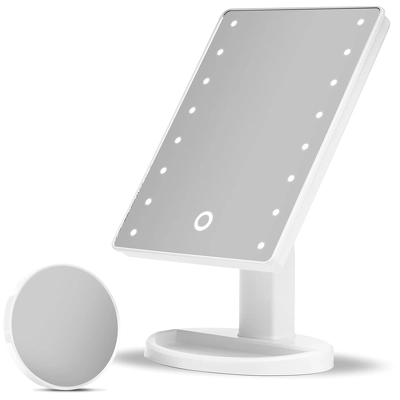 Gillian Jones Table Mirror LED & Touch x1/x10 - White 10256-90