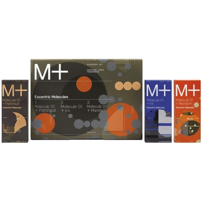 Escentric Molecules M+ Patchouli, Iris, Mandarin Discovery Set 3 x 2 ml