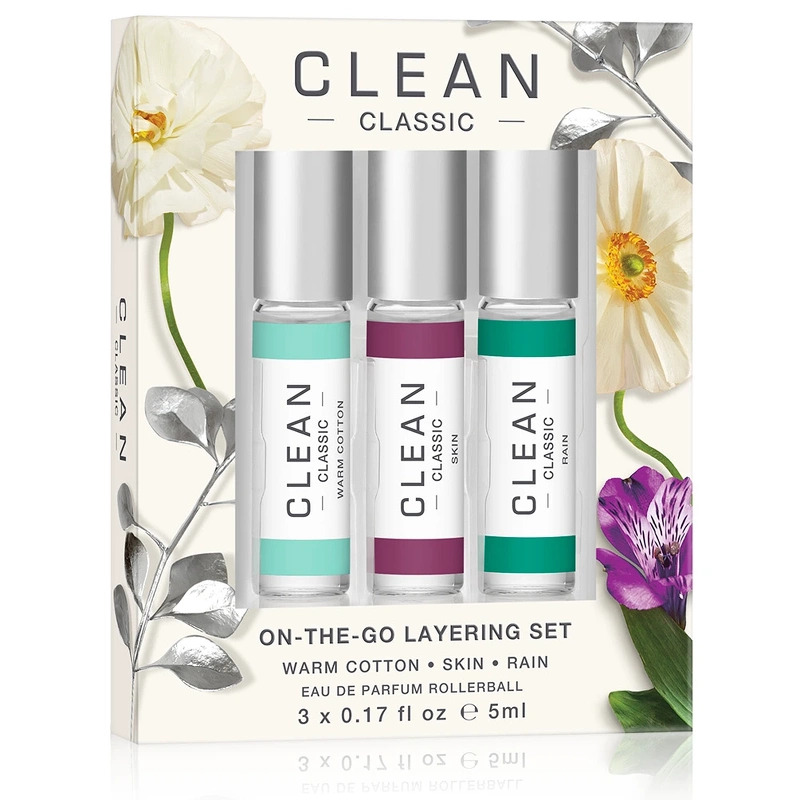 Clean Perfume Rollerball Layering Trio 3 x 5 ml (Limited Edition) thumbnail