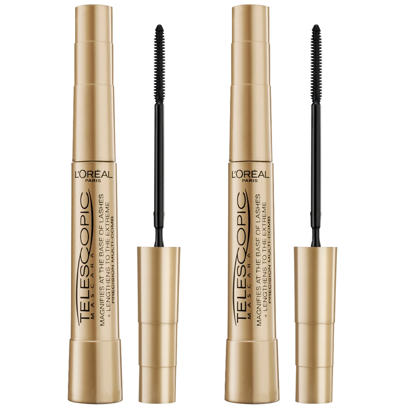 L'Oréal Paris Cosmetics Telescopic Mascara DUO 2 x 8 ml - Black