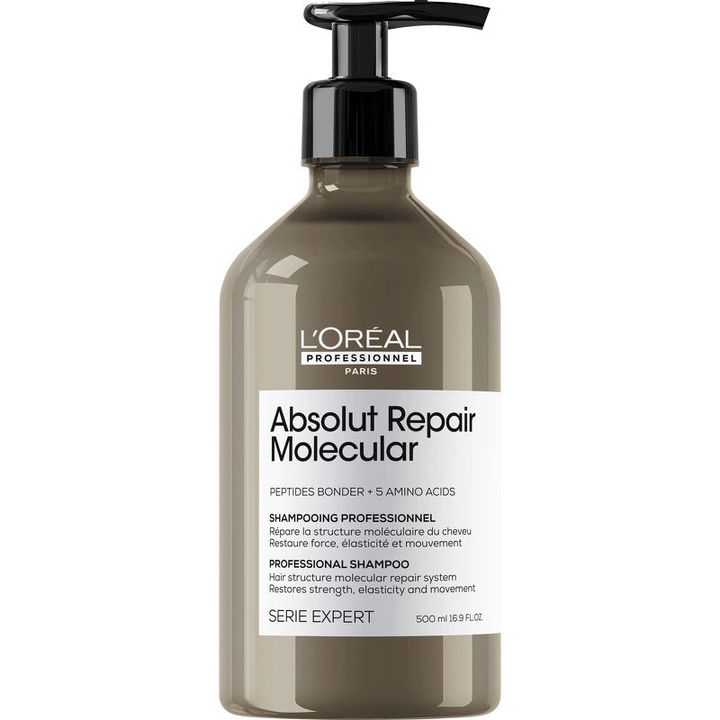 L'Oréal Professionnel Molecular Repair Essentials Shampoo 500 Ml, Serum 250 ml & Mask 100 ml - 850 ml