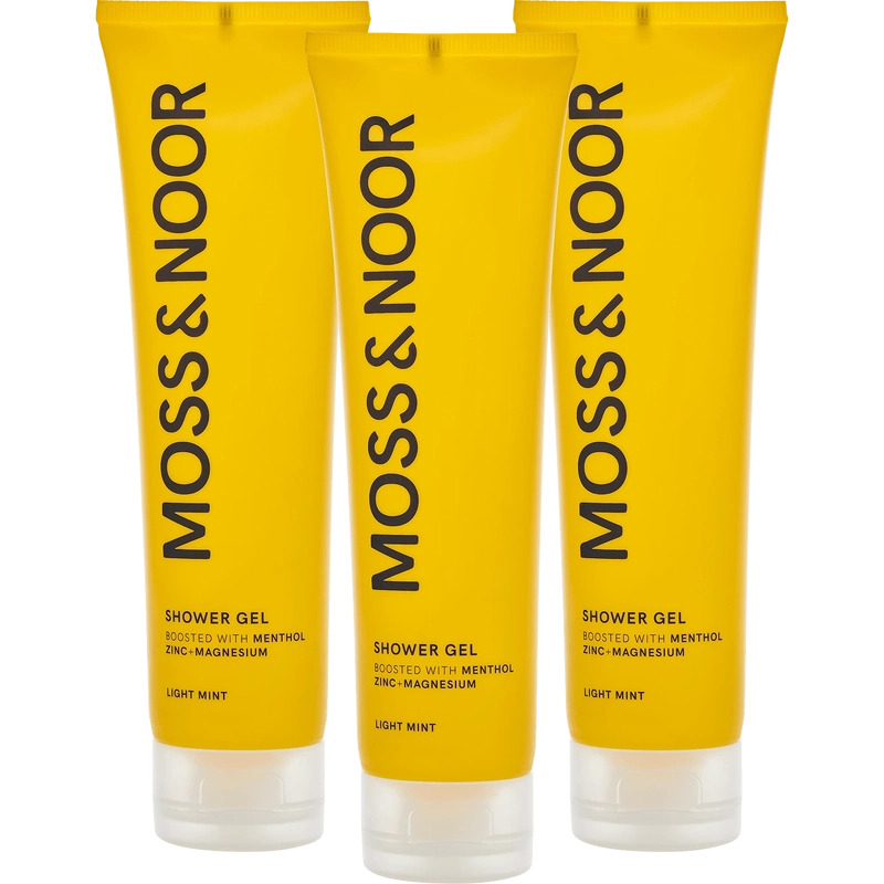 Moss & Noor After Workout Shower Gel 3 Pack - Light Mint thumbnail