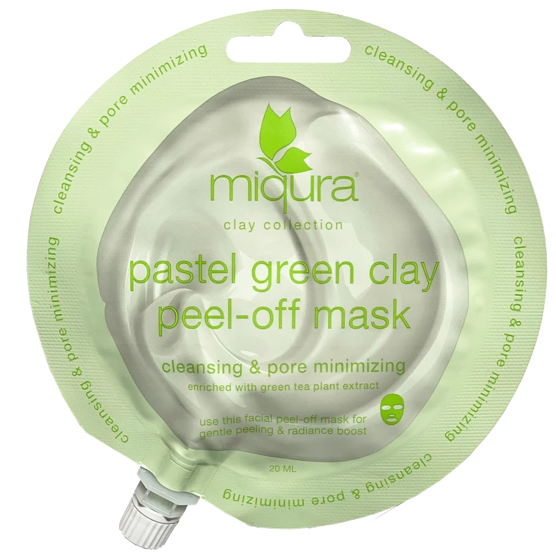 Se Miqura Green Clay Peel-Off Mask 20 ml hos NiceHair.dk
