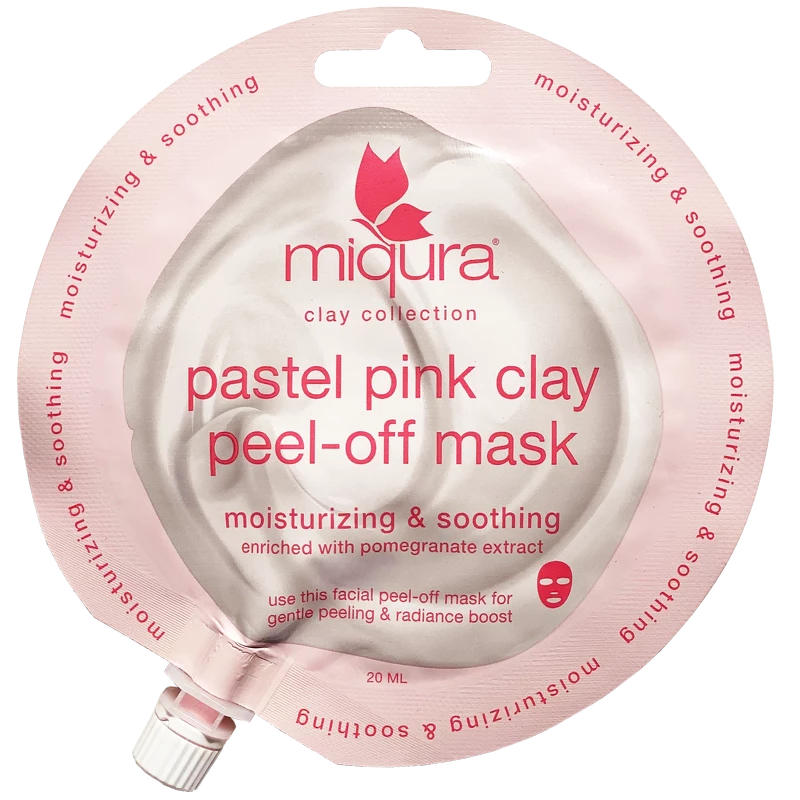 Se Miqura Pink Clay Peel-Off Mask 20 ml hos NiceHair.dk