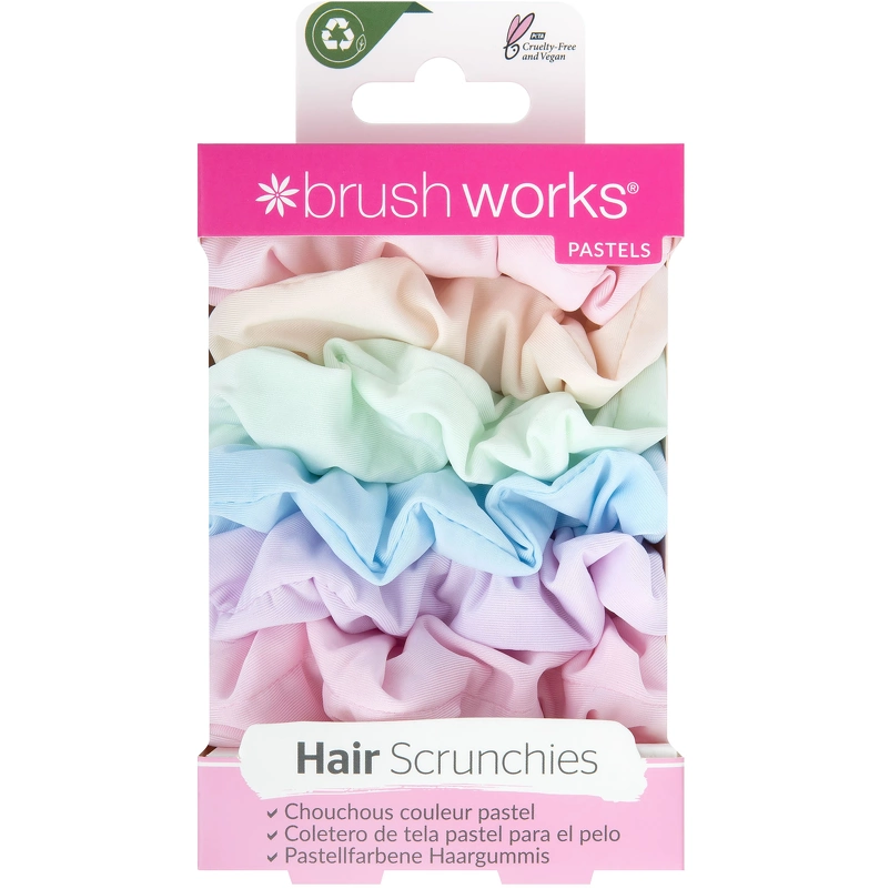 Brushworks Pastel Scrunchies 6 Pieces thumbnail
