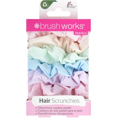 Brushworks Pastel Scrunchies 6 Pieces