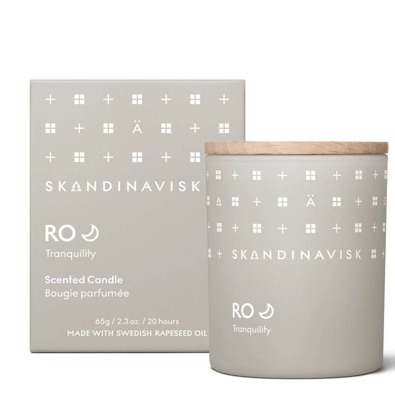Se SKANDINAVISK RO Scented Candle 65 gr. hos NiceHair.dk