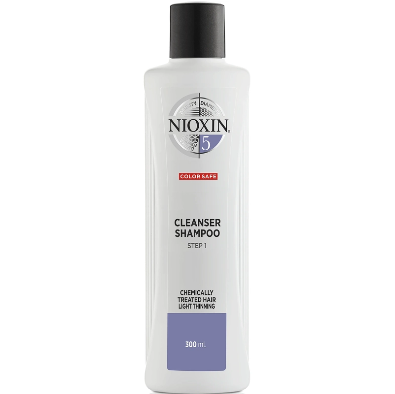 Se Nioxin System 5 Cleanser Shampoo 300 ml hos NiceHair.dk