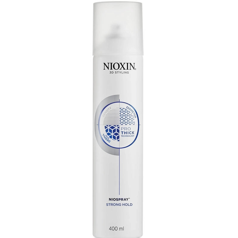 Se Nioxin 3D Styling Niospray Strong Hold Hairspray 400 ml hos NiceHair.dk