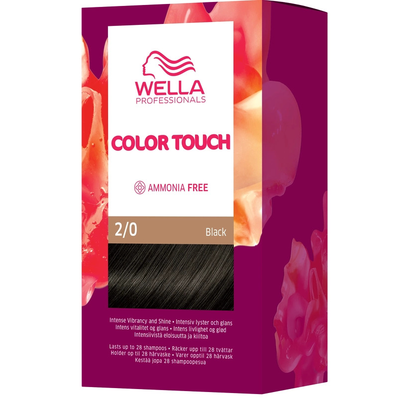 Se Wella Color Touch Pure Naturals - 2/0 Black hos NiceHair.dk
