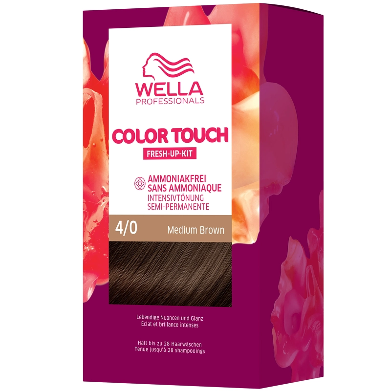 Se Wella Color Touch Pure Naturals - 4/0 Medium Brown hos NiceHair.dk
