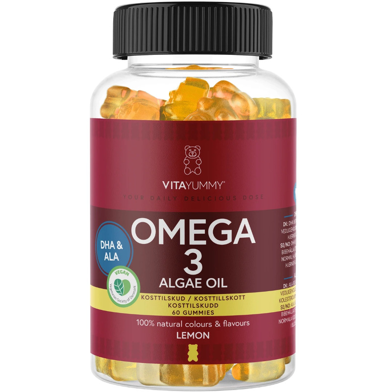 VitaYummy Omega 3, Lemon, 60 Gummies