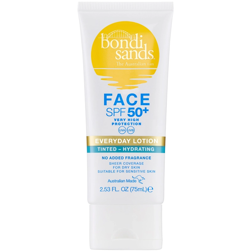 Bondi Sands SPF 50+ Fragrance Free Tinted Face Lotion - Hydrating 75 ml billede