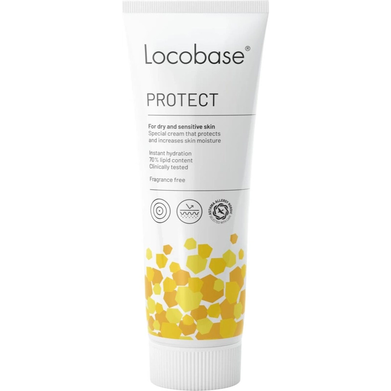 Fedtcreme, Locobase, 100 ml, uden farve og parfume, 70% fedt