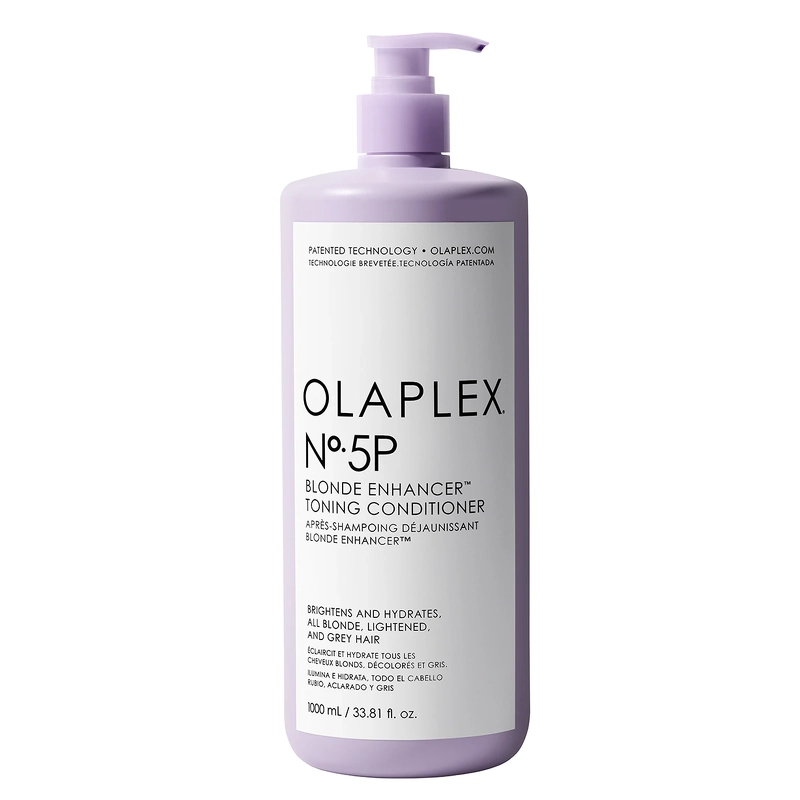 Se Olaplex NO.4P Blonde Enhancer Toning Shampoo 1000 ml hos NiceHair.dk