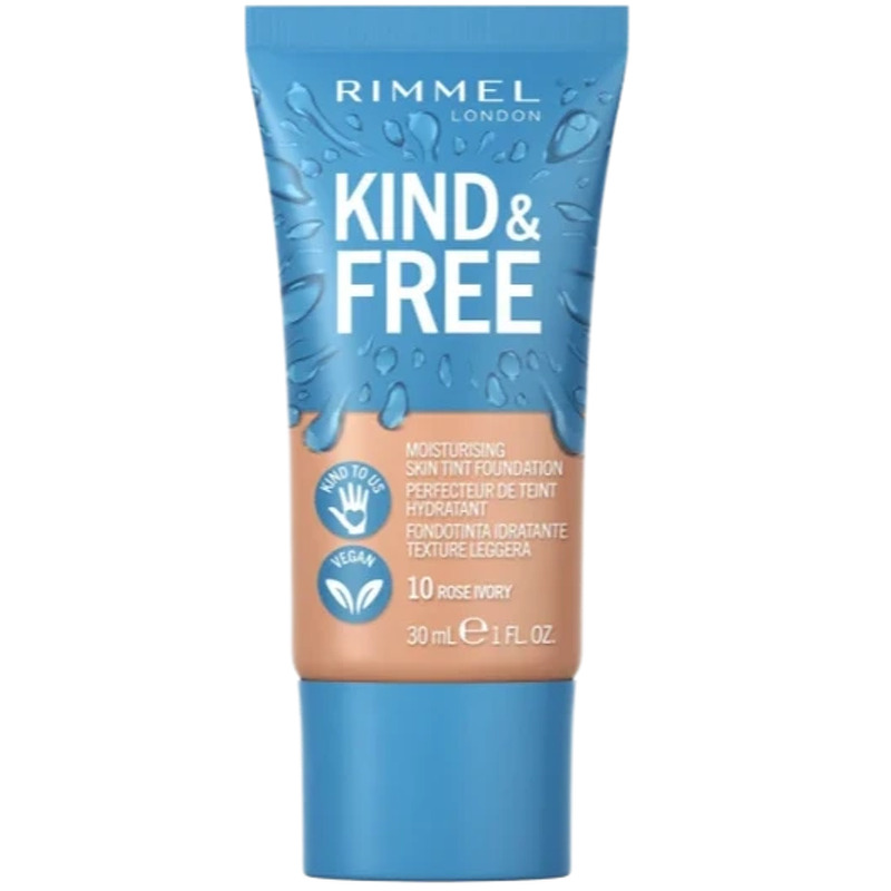 Rimmel London Kind & Free Moisturising Skin Tint Foundation 10 Rose Ivory 30 g