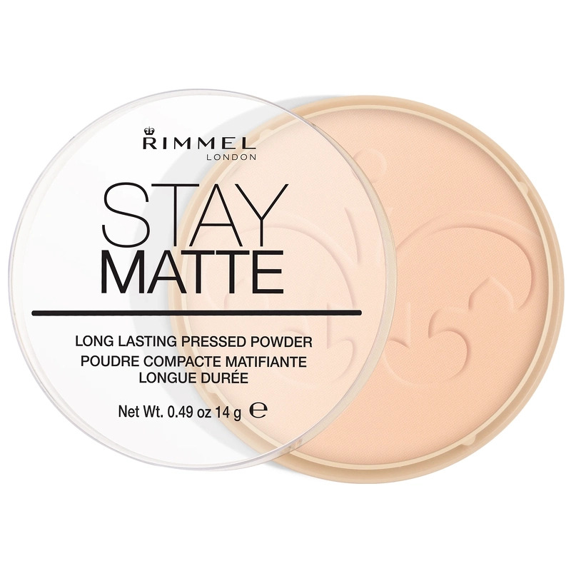 Rimmel Stay Matte Pressed Powder, Warm Beige, Krukke, Presset pulver, Mat, 14 g, Kvinder