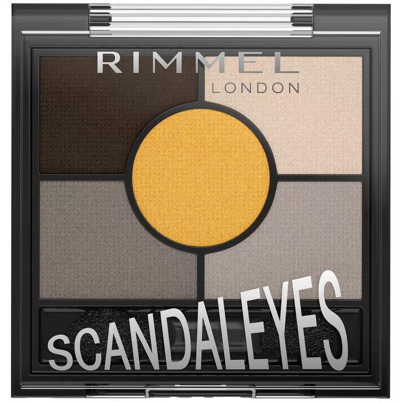 RIMMEL Scandal 5 Pan Palette Eyeshadow 3,8 gr. - 001 Golden Eye