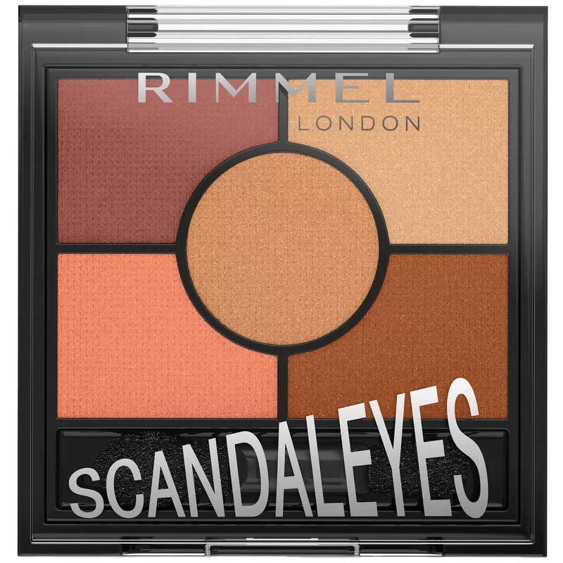 Se RIMMEL Scandal 5 Pan Palette Eyeshadow 3,8 gr. - 005 Sunset Bronze hos NiceHair.dk
