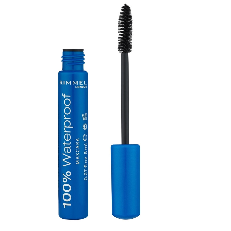 Rimmel London 100% Waterproof Mascara 001 Black - 8 ml