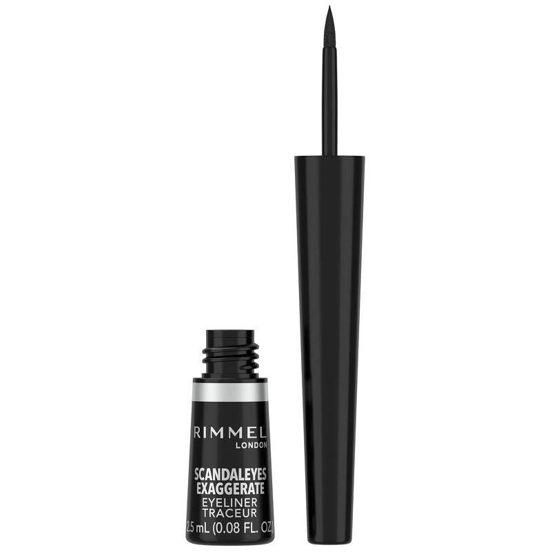 Se RIMMEL Exaggerate Liquid Eyeliner 2,5 ml - 001 Black hos NiceHair.dk