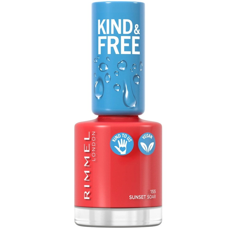 Rimmel London Kind & Free Clean Nail Polish 155 Coral Orange