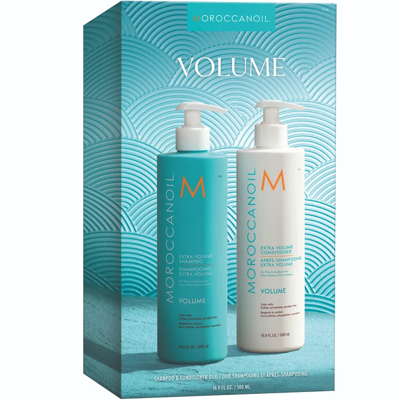 Billede af Moroccanoil Duo Box Extra Volume Shampoo + Conditioner 500 ml (Limited Edition)