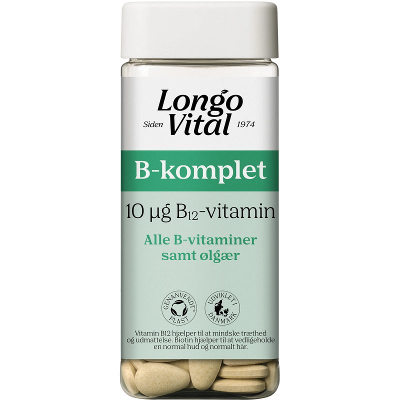 Longo Vital B-komplet - 180 tabletter - Longo