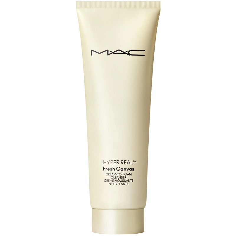 Se MAC Hyper Real Fresh Canvas Cream-To-Foam Cleanser 125 ml hos NiceHair.dk