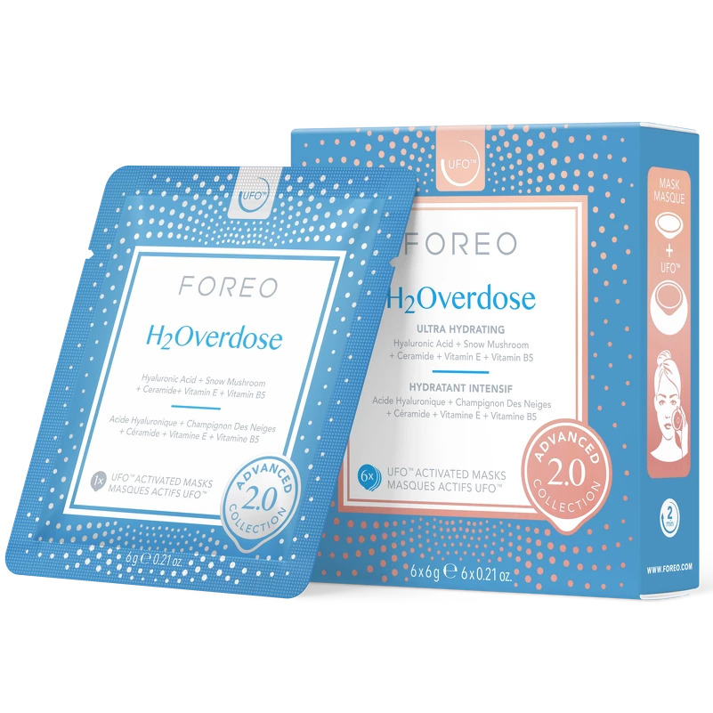 FOREO UFO™-Mask H2Overdose 2.0 Semi-transparent - 6 pcs
