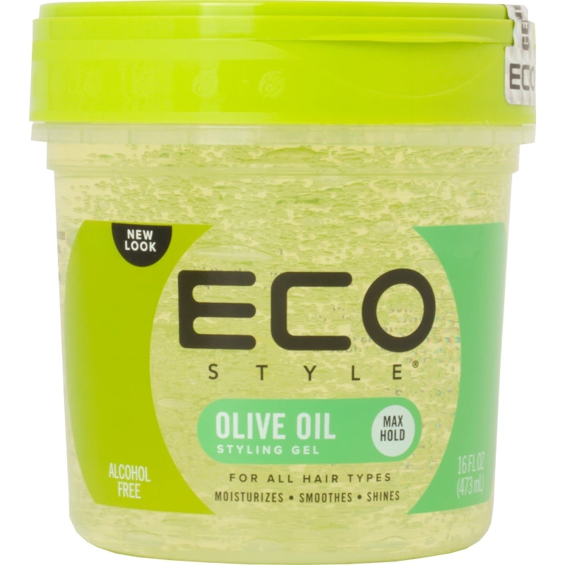 Se Eco Style Styling Gel Olive 473 ml hos NiceHair.dk