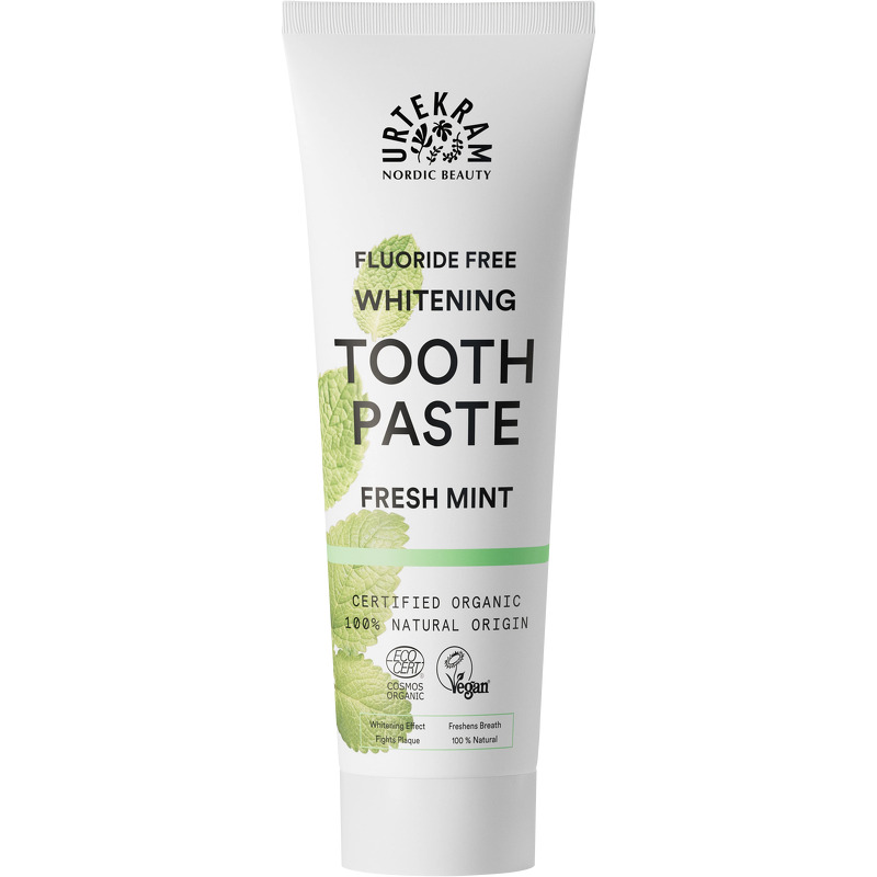 Urtekram Tandpasta fresh mint Bio9 &bull; 75ml.