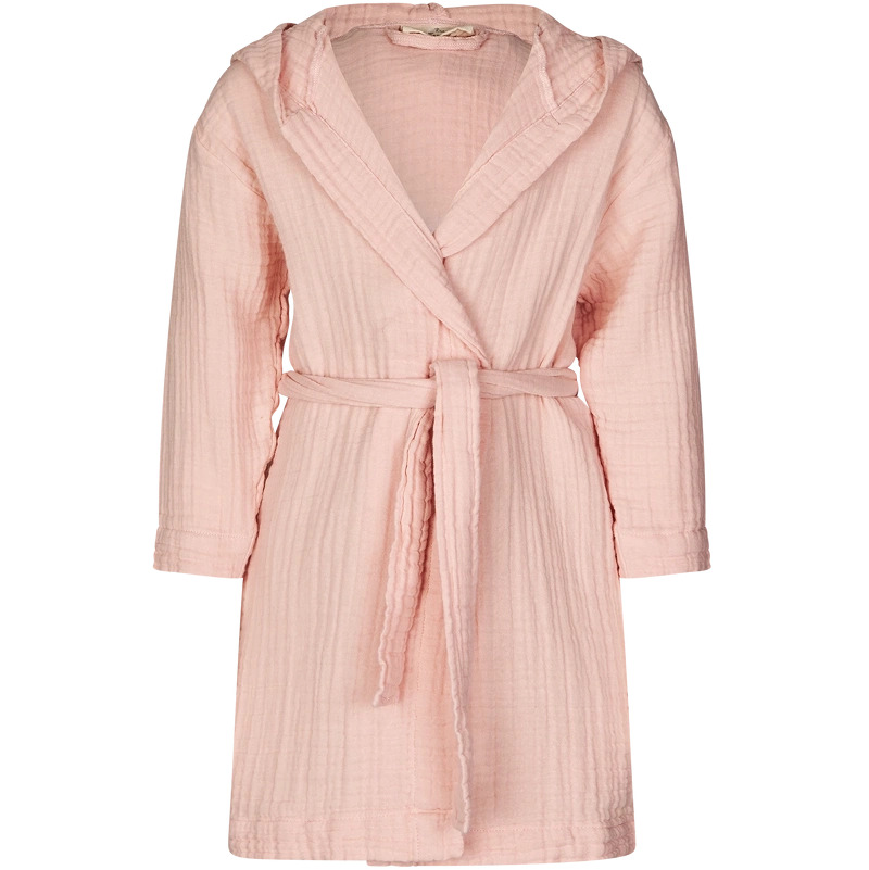 Lille Kanin Bathrobe Muslin 1-2 Years - Rose Smoke - 1-2 Years - Rose Smoke 1 pieces - 1-2 Years - Rose Smoke