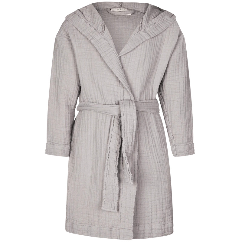 Lille Kanin Bathrobe Muslin 5-6 Years - Brown Smoke - 5-6 Years - Brown Smoke