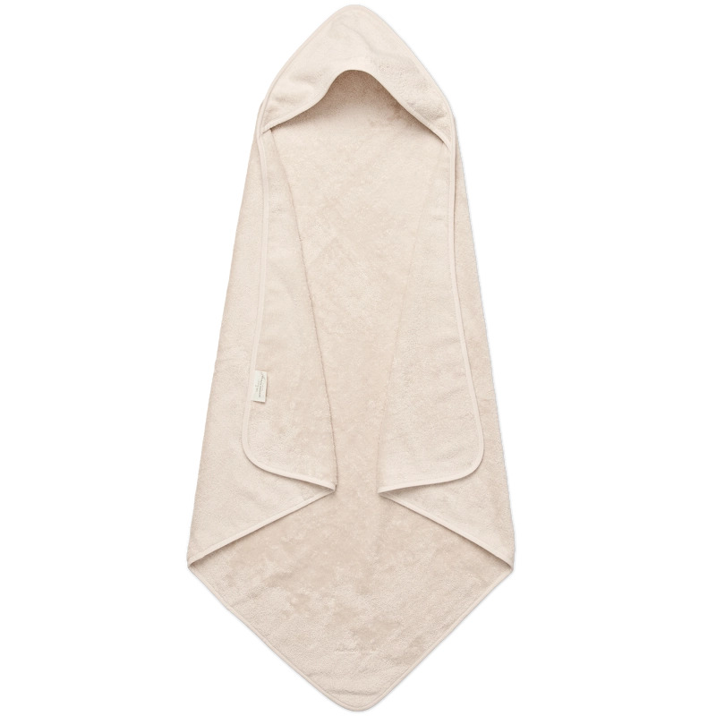 Se Lille Kanin Hooded Towel Terry 100x100 cm - Vanilla Ice hos NiceHair.dk