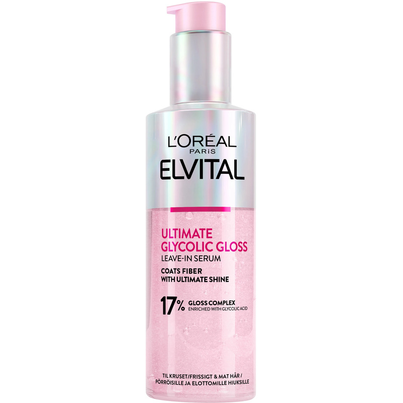 Loreal Paris Elvital Glycolic Gloss Ultimate Leave-in Serum For Dull Hair 150 ml