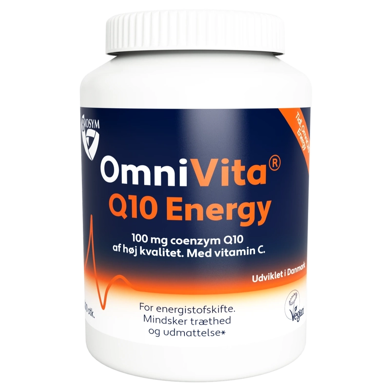Se OmniVita Q10 Energy - 100 kapsler hos NiceHair.dk