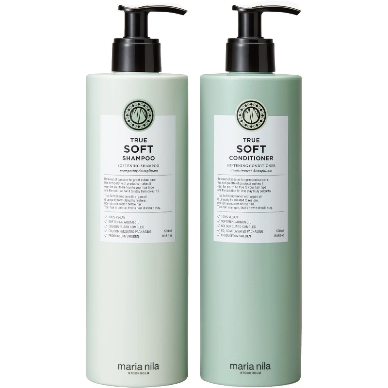Maria Nila True Soft Duo Shampoo & Conditioner 500 ml (Limited Edition)