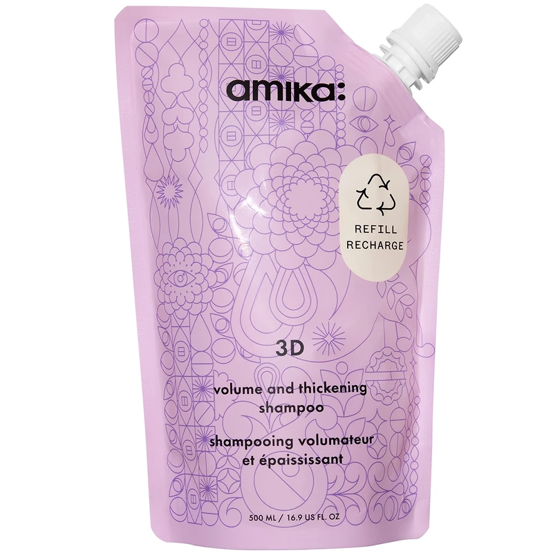 Se amika: 3D Volume & Thickening Shampoo 500 ml hos NiceHair.dk