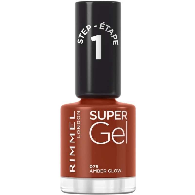 Rimmel London Super Gel 075 Nail Polish Amber Glow 12 ml