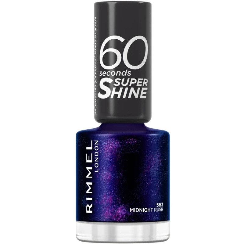 Rimmel London - 60 Seconds Super Shine Nail Polish - 563 Midnight Rush - 8 Ml