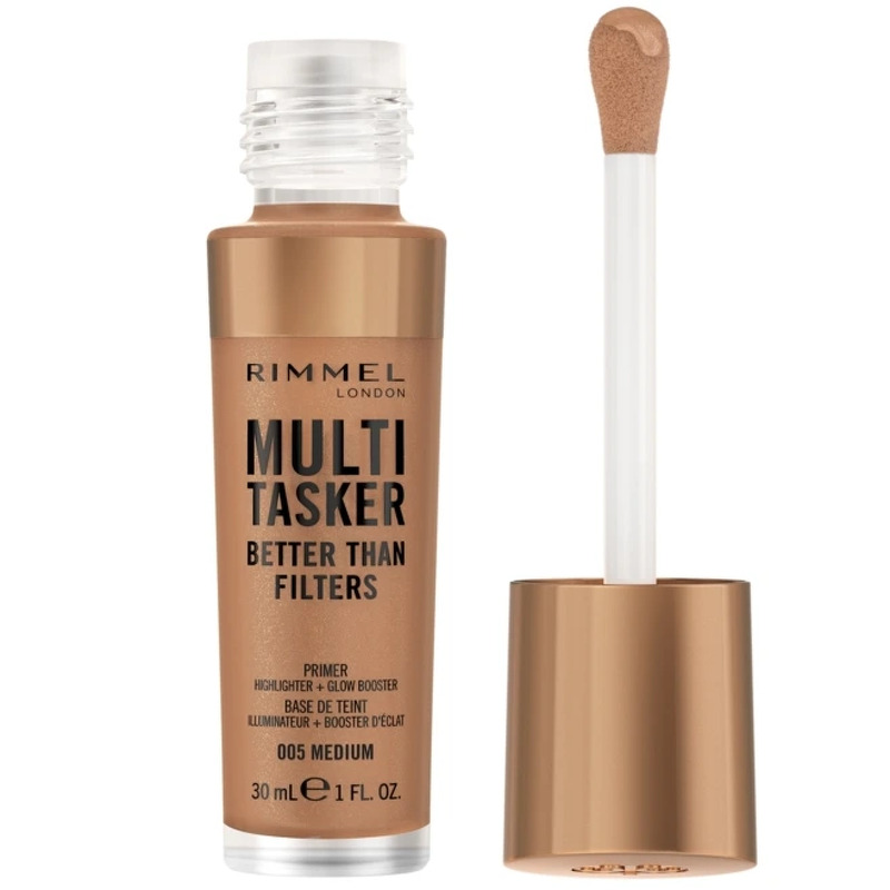 Rimmel Kind & Free Multi-Tasker Better Than Filters Face Primer Glow Booster and Highlighter 005 Medium